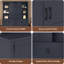 L'armoire de hall d'entrée multifonctionnelle comporte des rails coulissants pour un grand espace de rangement, combinant intelligemment une unité de rangement avec un design de hall d'entrée en forme d'arbre. Idéal pour les salons et les couloirs-304259412
