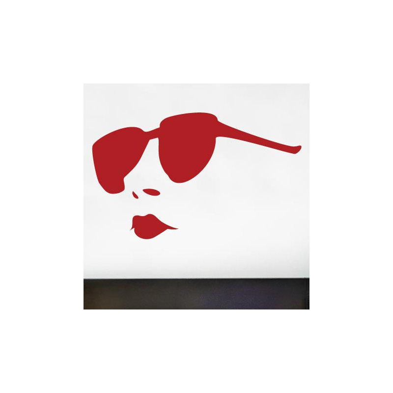 Entertainment Wall Decal, Dark Red, Medium