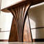Console brune élégante de style chinois-1011562084
