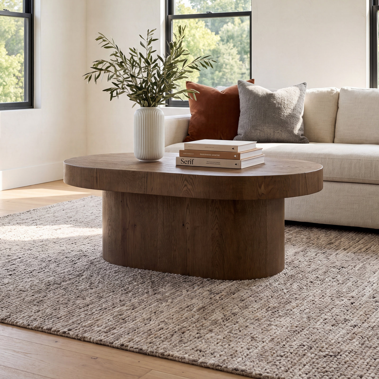 48" Oak Coffee Table