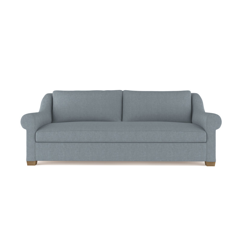 Canapé Thompson, H 32 po x l 84 po x P 41 po, Brume de lin Box Weave, Brun foncé