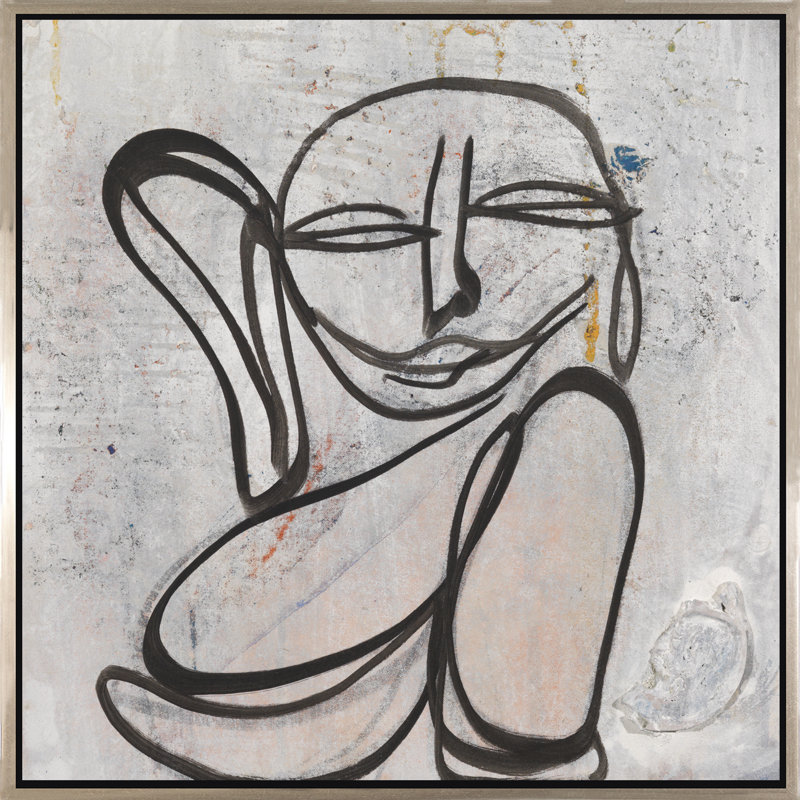 Faces Of Life IV Painting, 18" H x 18" W x 2.25" D