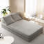 Lit multifonctionnel en tissu de chenille Boneless-1077267415-1077267412