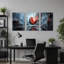 Ensemble de 3 toiles sur un toit-834870053