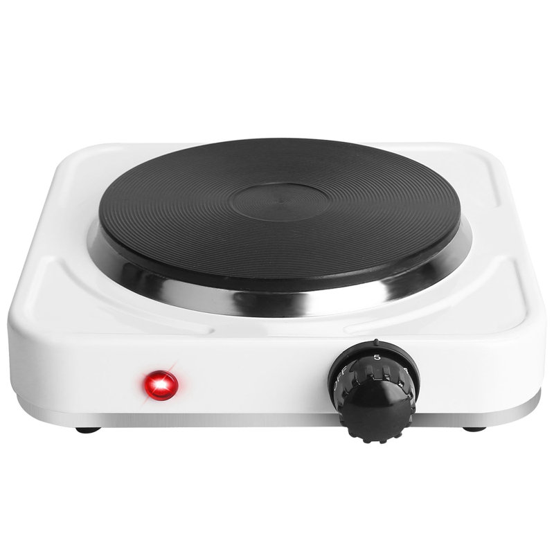 Edge Collections Electric Single Hot Plate, White