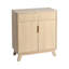 Modern Fluted Storage Cabinet With Drawer And Adjustable Shelf