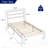 12 Inch Solid Wood Platform Bed Frame with Headboard, No Box Spring Needed and Easy Assembly-2018259641-2018259643