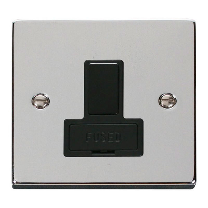 Polished Chrome 13A Fused Connection Unit Switched