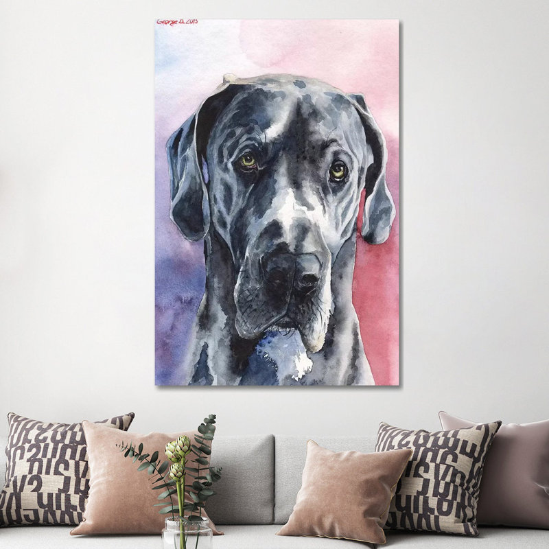 Great Dane III by George Dyachenko - Wrapped Canvas Print, 152.5 cm H x 101.5 cm W