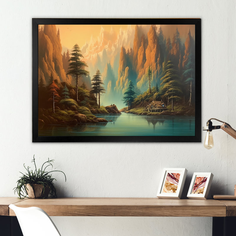 «Environmental View I», reproduction sur toile, Cadre photo noir, H 30 po x l 40 po x P 1,5 po