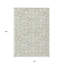 Tapis extérieur lavable à motif géométrique vert et beige 10 pi x 14 pi