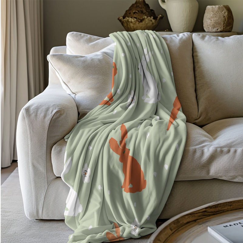 Boho Fluff - couverture de qualité supérieure 1 pièce, Grand lit