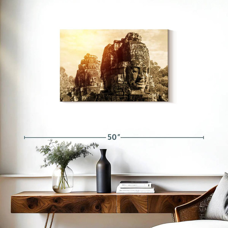Adella, visages du temple Bayon, H 20 po x l 30 po