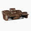 Ensemble de salon double inclinable 2 pièces en cuir fleur Aulander-1218866915