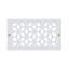 Registres muraux et de plafond Stellar Air White avec vis en laiton - 6 x 6 (ouverture de conduit) 8 x 8 - Dimensions totales-122943402-133244482-133244484