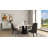 Leilia Modern 7-Pieces Dining Room Sets, Pre-Assembly Round Dining Table Sets, Sintered Stone Tabletop Kitchen Dining Table Set with 6 PU Upholstered Chairs-1581597245