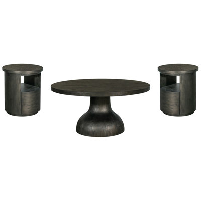 Round Cocktail Table With 2 Round End Table