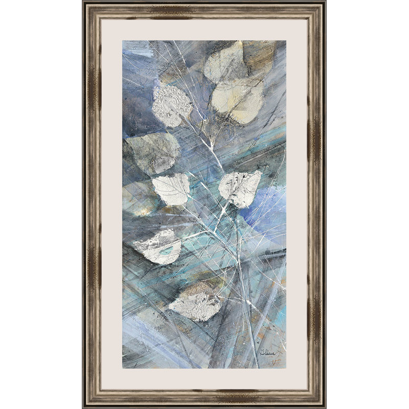 " Silver Leaves I " Painting Print