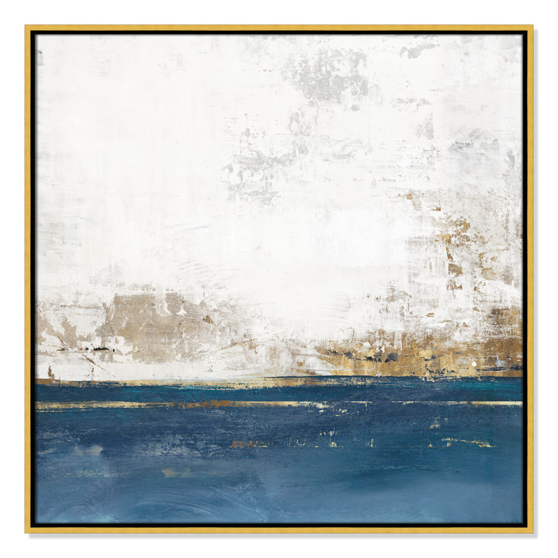 «Golden Horison Golden Horizon I» par Casa Fine Arts, Or, H 31,5 po x l 31,5 po