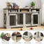 Mobilier pour cage à chien, cage à chien double en bois-630776297