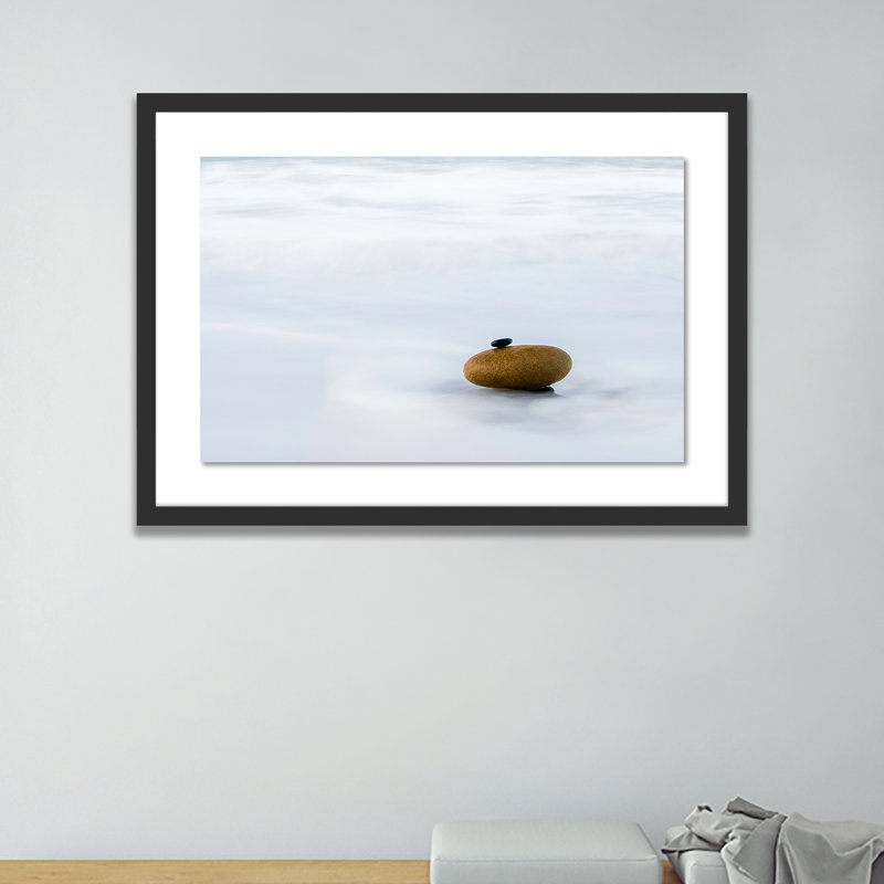 Base Print by Shawn Thomas, 17" H x 24" W x 1.5" D, Black