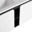 Meuble-lavabo mural 40 po avec lavabo en céramique et porte d'armoire à fermeture en douceur 40 po-440633766