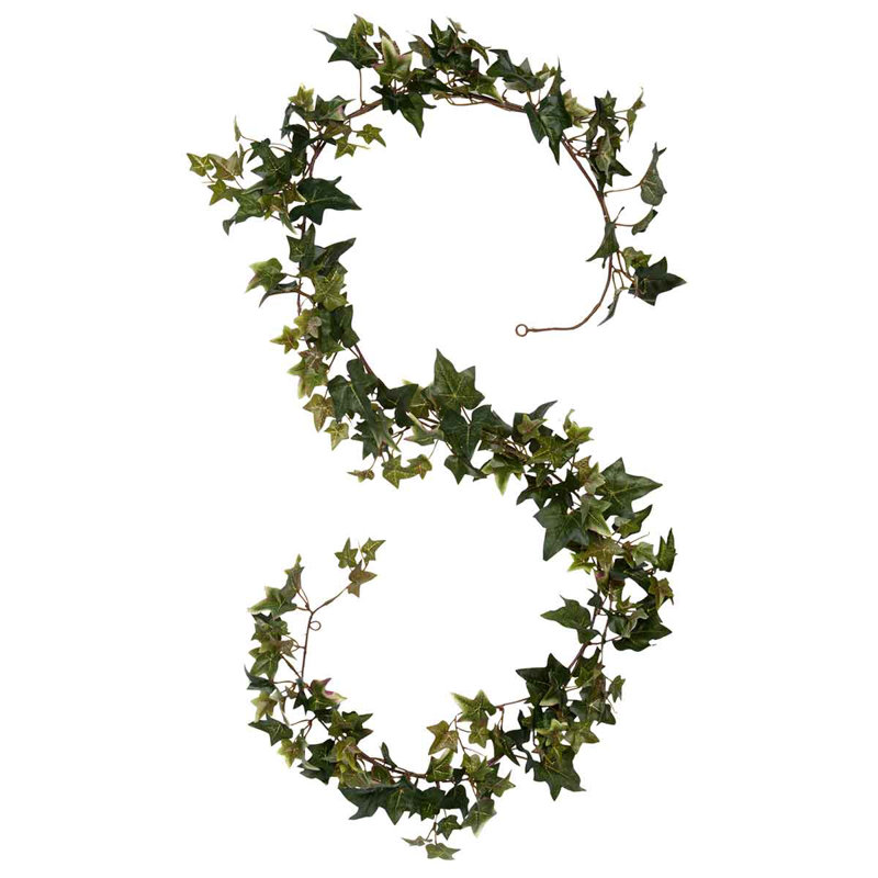 180cm Faux Garland, Green/Blue