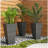 Stackable Taper Planters,Set of 3 Flower Pots,Tall Planters-129086856