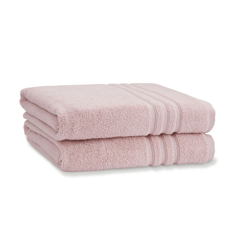 Zero Twist 100% Cotton Bath Sheet Pairs, Pink