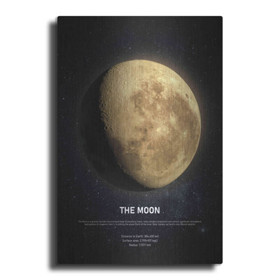 «The Moon 2» par Design Fabrikken, impression sur métal sans cadre