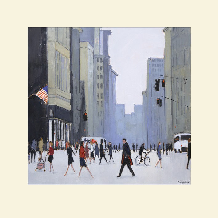 Jon Barker - Painting, 30cm H x 30cm W, Paper, Yellow