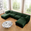 Canapé modulaire avec rangement dans le salon - chenille, assise profonde, conception cylindrique ergonomique, optimisation de l'espace