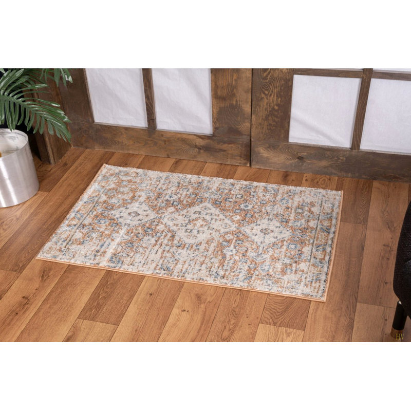Noble GC_GEN7004 Rust 2 Ft. 7 In. X 7 Ft. 3 In. Area Rug, Runner 2'7" x 7'3"