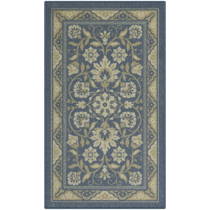 Tapis bleu / brun Alcesta, Rectangle 5 pi x 7 pi