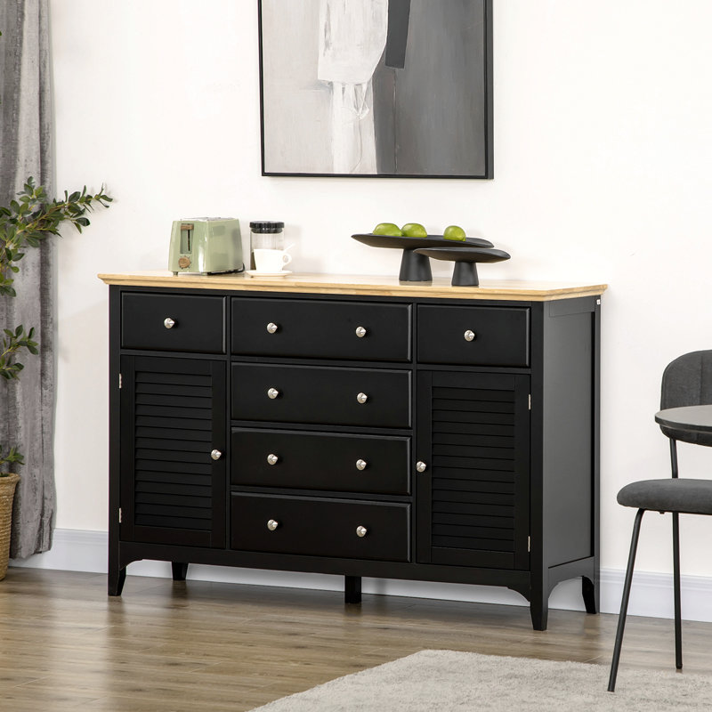 Buffet avec tiroirs de rangement, armoire à café, armoire à îlot de cuisine et armoire de salle à manger 