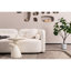 Canapé blanc rembourré 3 places blanc pour le bureau à la maison, avec un design minimaliste, des coussins confortables et une peau - Matériau dans un appartement, concept, assis, facile à assembler-133408207