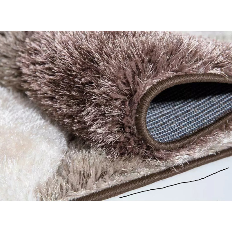 Solid Colour Shag Area Rug, Rectangle 200 x 290cm