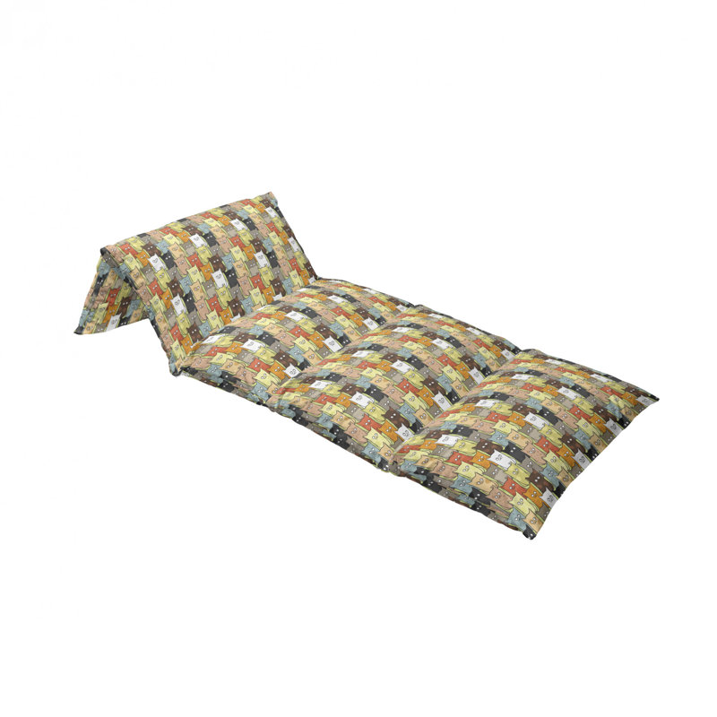 Housse de coussin d'extérieur Funny Kittens, H 2 po x l 36 po x P 88 po