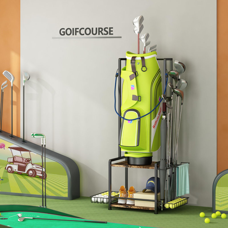 Organisateur de rangement pour sac de golf