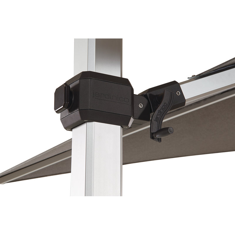 240'' W Sunbrella® Cantilever Umbrella, Alu Teak, Matte White, Canvas Aruba Sunbrella® Canvas