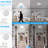2-Pack Battery Operated Motion Sensor LED Ceiling Light, 7.2Inch Flush Mount Light Fixture 6000K