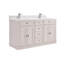 Meuble-lavabo double 60 po en bois massif avec plateau en marbre d'ingénierie 1 po-106492180-106492174