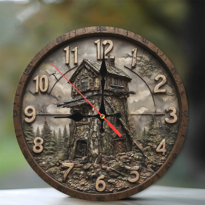 Horloge Rustic Forest House