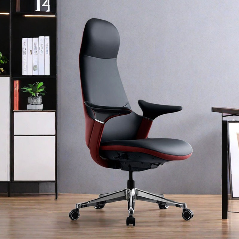 Task Chair with Headrest, Black
