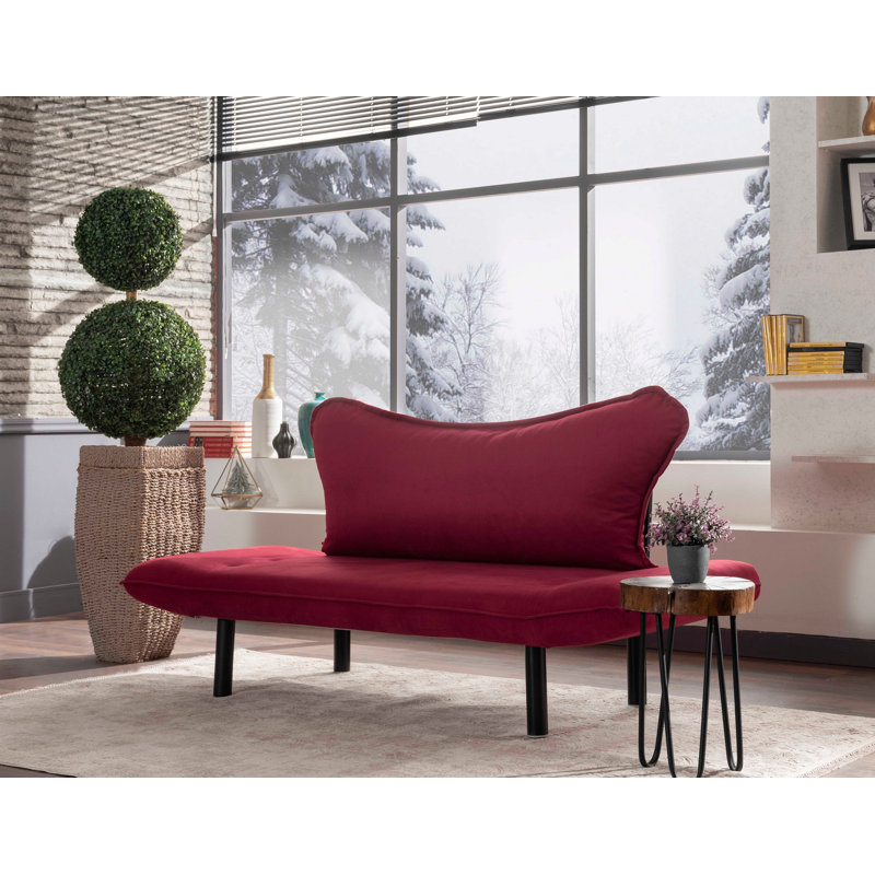 Dowson 3 Seater Sleeper, Dark Red