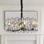 6 lumières modernes cristal Chanderlier