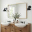 Miroir de salle de bain rectangulaire mural avec cadre en métal doré 24 x 36 pouces-941276490-941276475-894591488