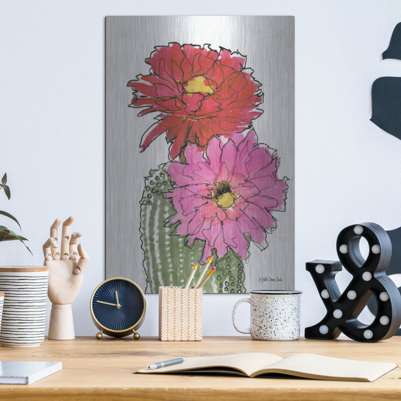"Fleur de cactus 1" par Stellar Design Studio, H 16 po x l 12 po