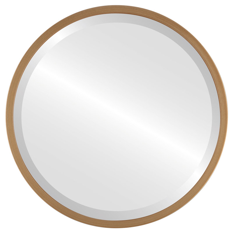 Miroir d'appoint Campblin, H 31,12 po x l 31,12 po, Peinture dorée