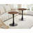 23.6" Round Tulip Table - Faux Walnut, Pedestal Base, 2-4 Seats-1040370912